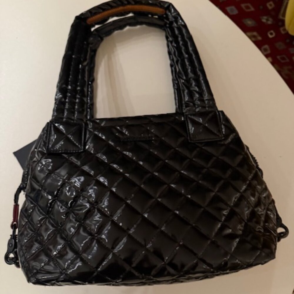 MZ Wallace shiny black bag new with tags